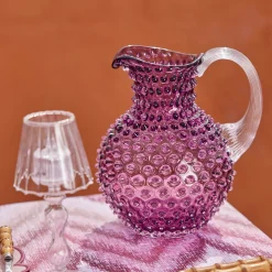 Mrs. Alice Purple Hobnail Jug & Glasses (Set of 6)< Summer Glassware | Glassware Sets