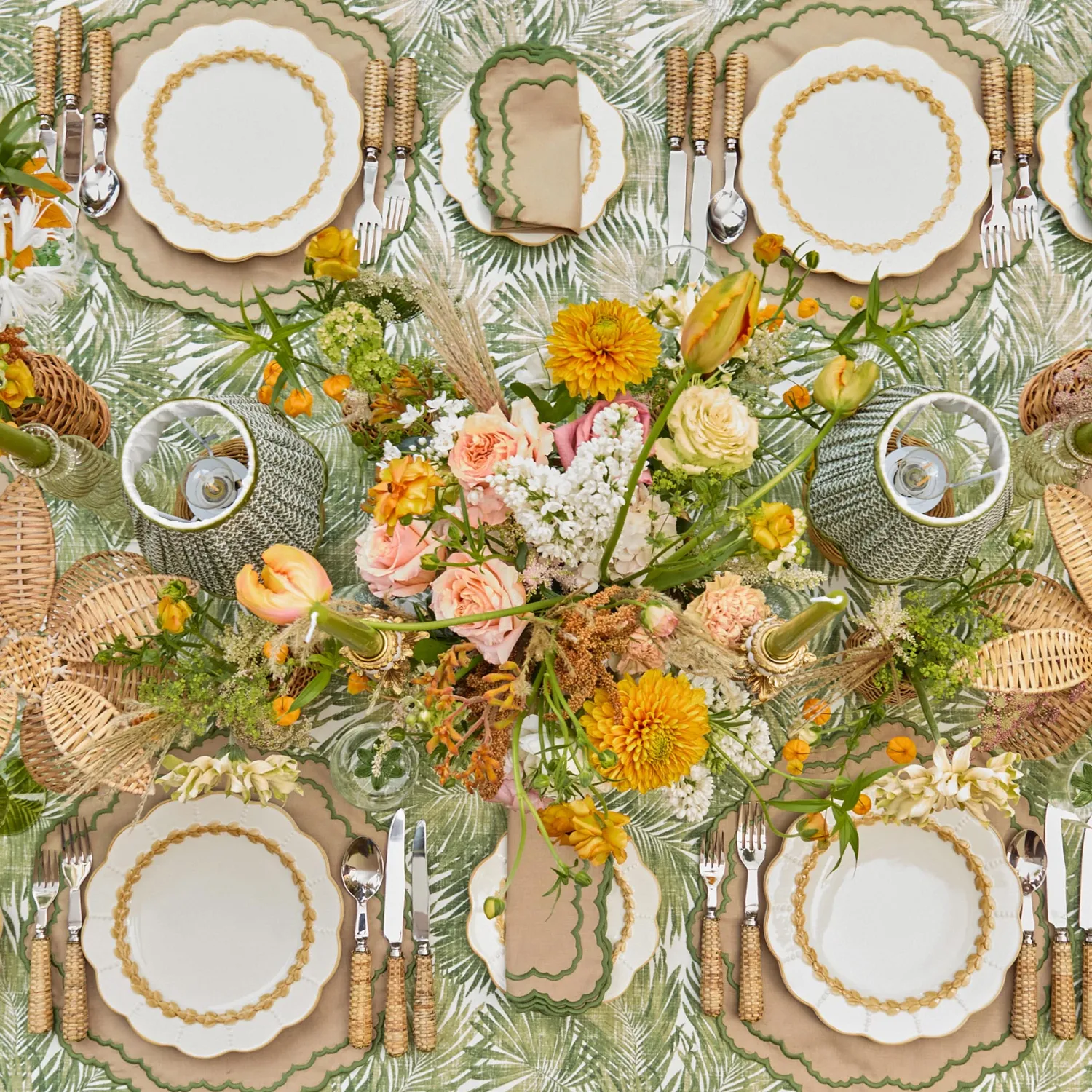 Mrs. Alice Putty Laurel Dinner & Starter Plates (Set of 8)< Summer Crockery | Crockery Sets