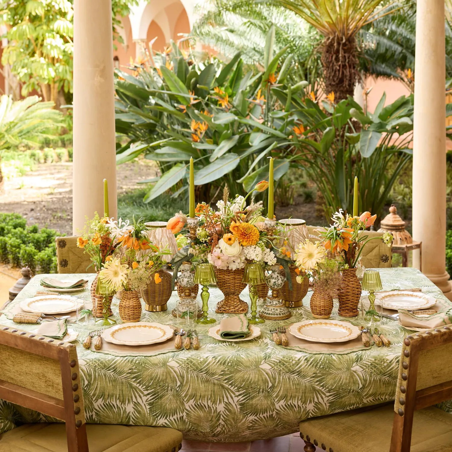 Mrs. Alice Putty Laurel Dinner & Starter Plates (Set of 8)< Summer Crockery | Crockery Sets