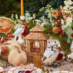 Mrs. Alice Raffia Pumpkin Family< Autumn Decorations