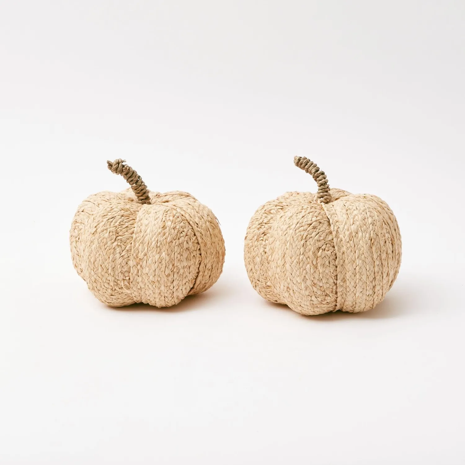 Mrs. Alice Raffia Pumpkin Family< Autumn Decorations