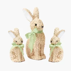 Mrs. Alice Raffia Rabbit Family< Spring Decorations