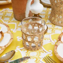 Mrs. Alice Raffia Water Glasses (Set of 4)< Summer Glassware | Glasses