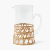 Mrs. Alice Raffia Water Jug< Summer Glassware | Jugs