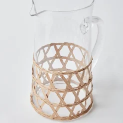 Mrs. Alice Raffia Water Jug< Summer Glassware | Jugs