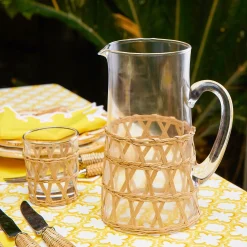 Mrs. Alice Raffia Water Jug< Summer Glassware | Jugs