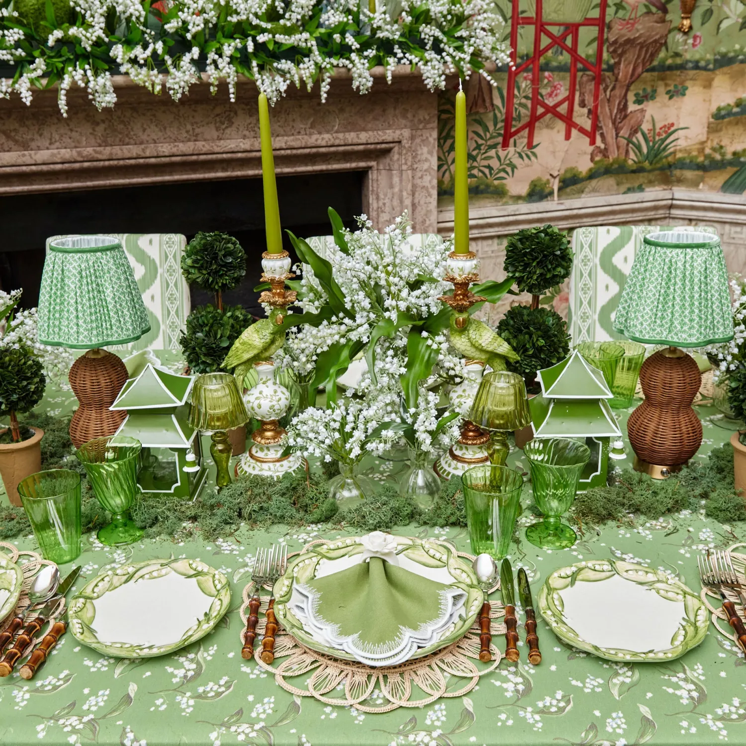 Mrs. Alice Rattan Bardot Rechargeable Lamp< Rechargeable Table Lamps | Lamp Stands