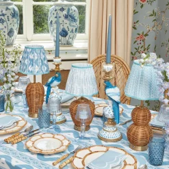 Mrs. Alice Rattan Bardot Rechargeable Lamp< Rechargeable Table Lamps | Lamp Stands