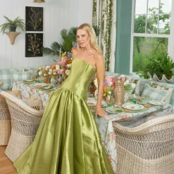 Mrs. Alice Rattan Hurricane Lantern (Pair)< Summer Glassware | Summer Candleware