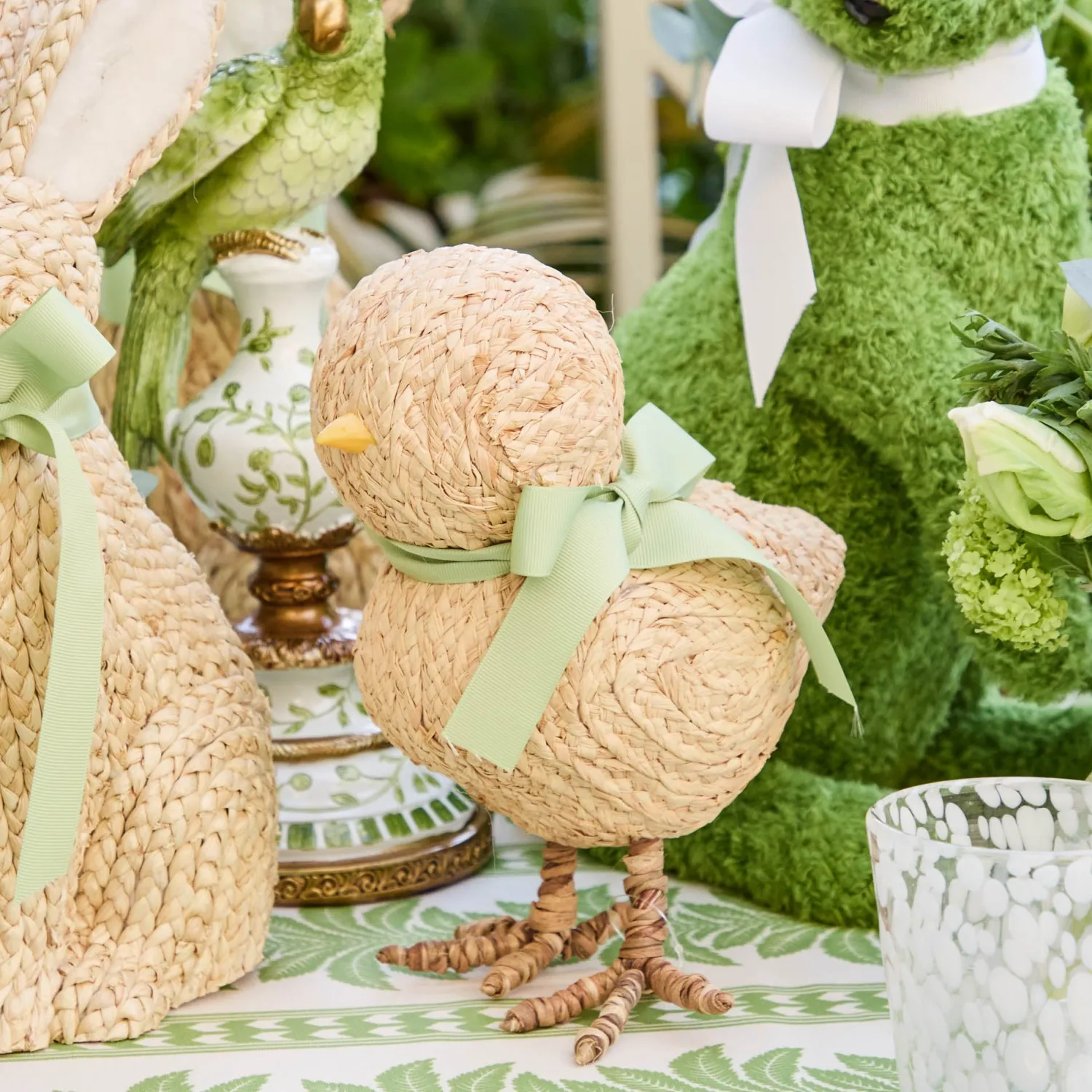 Mrs. Alice Rattan Meadow Decoration Set< Spring Decorations