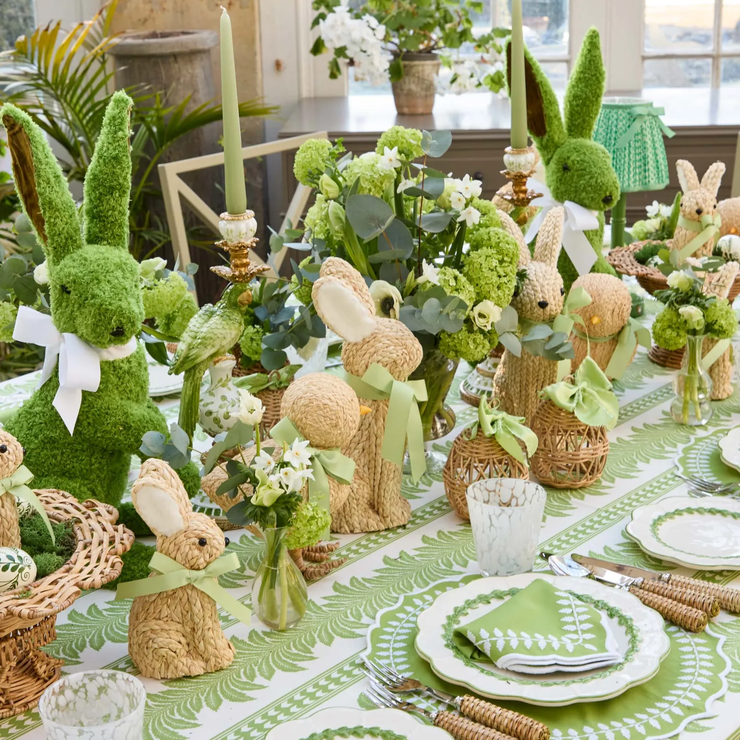 Mrs. Alice Rattan Meadow Decoration Set< Spring Decorations