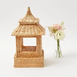 Mrs. Alice Rattan Pagoda Lantern< Year-round Decorations | Spring Decorations