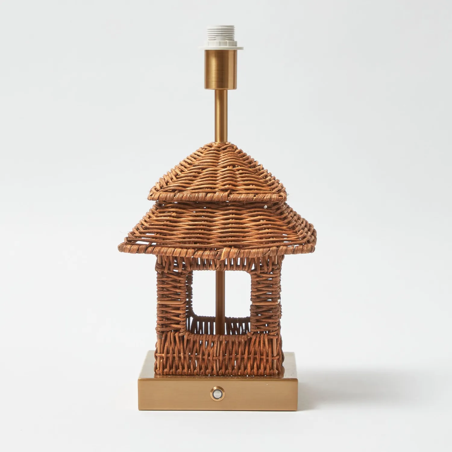 Mrs. Alice Rattan Rechargeable Pagoda Lamp< Rechargeable Table Lamps | Lamp Stands