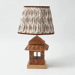 Mrs. Alice Rattan Rechargeable Pagoda Lamp< Rechargeable Table Lamps | Lamp Stands