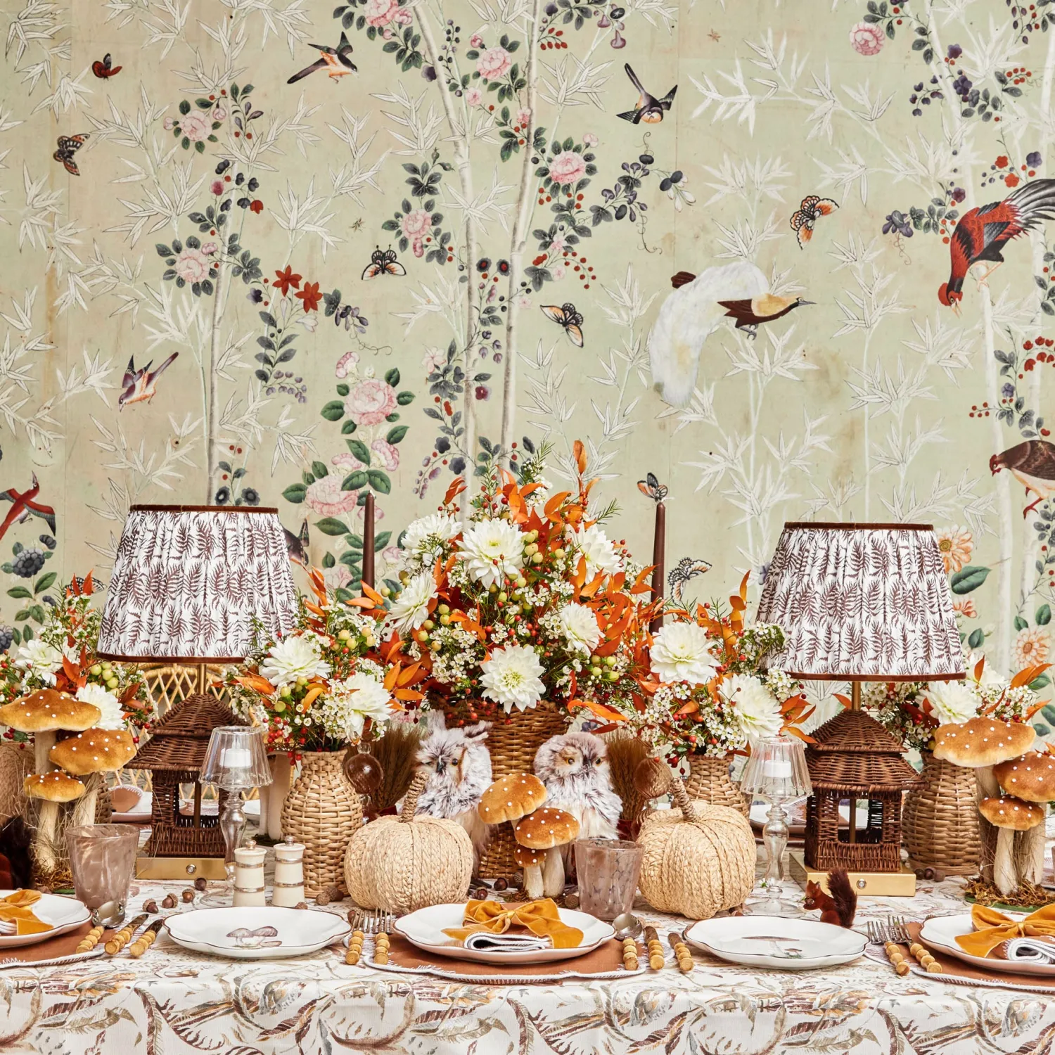 Mrs. Alice Rattan Rechargeable Pagoda Lamp< Rechargeable Table Lamps | Lamp Stands