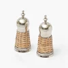 Mrs. Alice Rattan Salt & Pepper Set< Summer Crockery | Crockery Sets