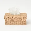 Mrs. Alice Rattan Tissue Box Holder< For The Rattan Lover | For The Homemaker