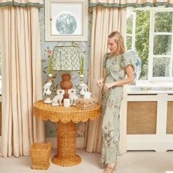 Mrs. Alice Rattan Tissue Box Holder< For The Rattan Lover | For The Homemaker