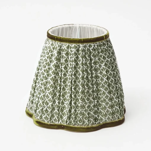 Mrs. Alice Rattan Ursula Rechargeable Lamp with Olive Lotus Shade (18cm)< Rechargeable Table Lamps | Summer Lighting