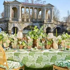 Mrs. Alice Rattan Woven Egg Family with Green Bows< Spring Decorations