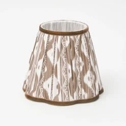 Mrs. Alice Rechargeable Lamp with Chocolate Ikat Shade (18cm)< Rechargeable Table Lamps | For Her