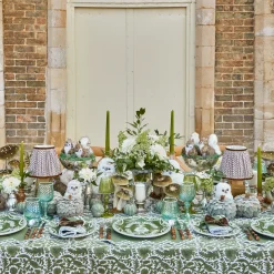 Mrs. Alice Rechargeable Lamp with Chocolate Ikat Shade (18cm)< Rechargeable Table Lamps | For Her