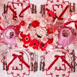 Mrs. Alice Rechargeable Lamp with Pink Frilled Shade (18cm)< Rechargeable Table Lamps | Summer Lighting