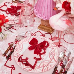 Mrs. Alice Rechargeable Lamp with Pink Frilled Shade (18cm)< Rechargeable Table Lamps | Summer Lighting