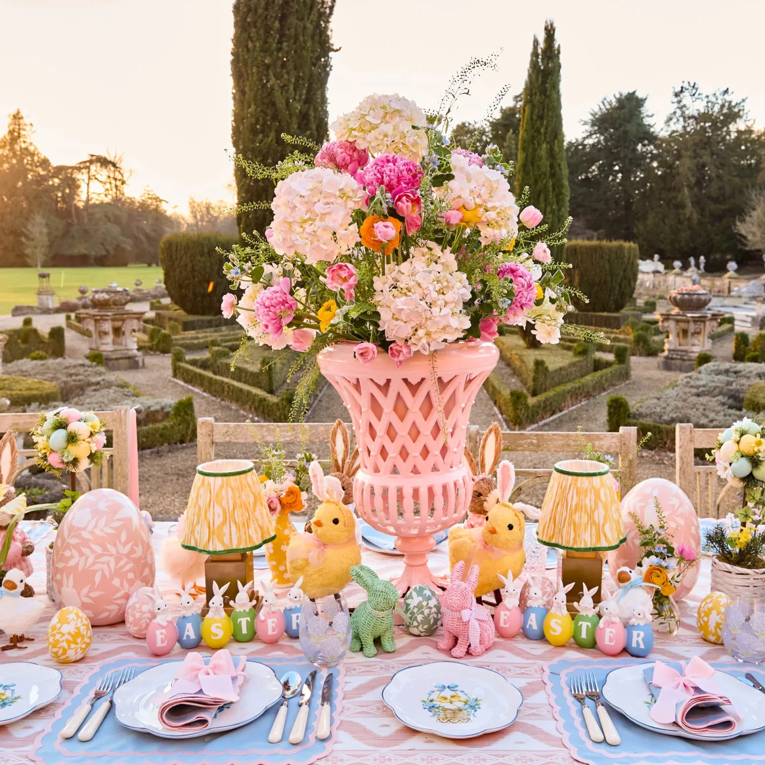 Mrs. Alice Rechargeable Lamp with Yellow & Green Ikat Shade (18cm)< Rechargeable Table Lamps