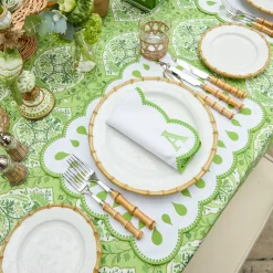 Mrs. Alice Rectangular Bettina White Placemats (Set of 4)< Placemats