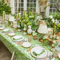 Mrs. Alice Rectangular Bettina White Placemats (Set of 4)< Placemats