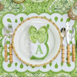 Mrs. Alice Rectangular Bettina White Placemats (Set of 4)< Placemats