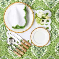 Mrs. Alice Rectangular Bettina White Placemats (Set of 4)< Placemats