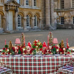Mrs. Alice Red Bow Laurel Napkins (Set of 4)< Napkins
