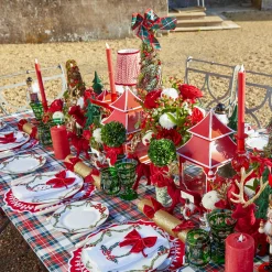 Mrs. Alice Red Bow Laurel Placemats (Set of 4)< Placemats