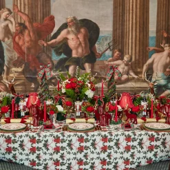 Mrs. Alice Red Frilled Silk Lampshade (18cm)< Lampshades