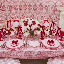 Mrs. Alice Red Glass Lantern Tea Light Holder (Pair) - 18 cm< Candle Holders | Tea Light Lanterns