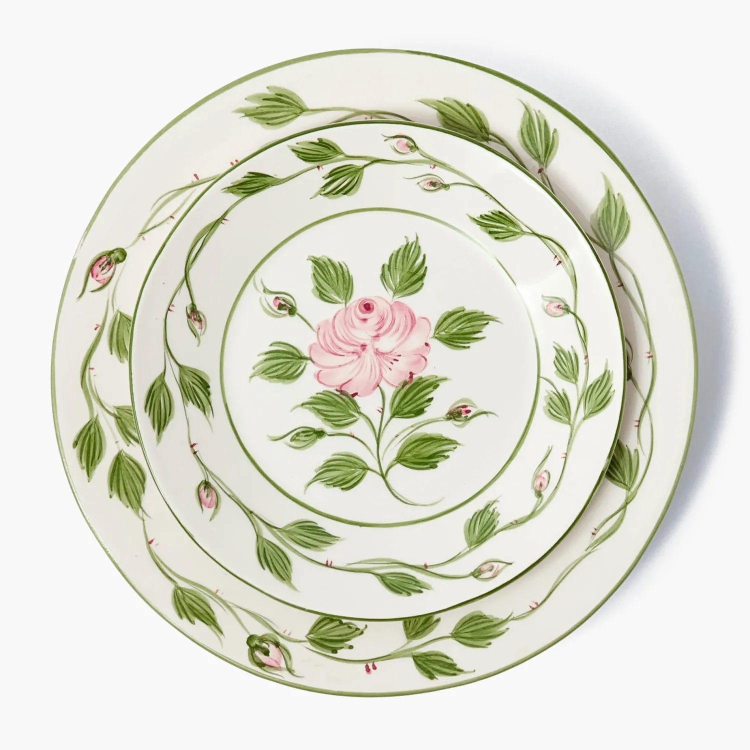 Mrs. Alice Rose Bud Dinner & Starter Plates (Set of 8)< Crockery Sets