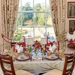 Mrs. Alice Rossina Putty Gingham & Red Placemats (Set of 4)< Placemats