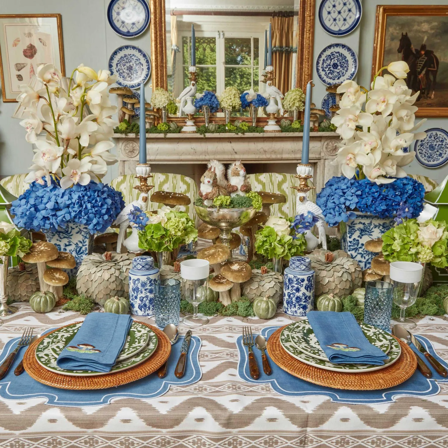 Mrs. Alice Round Chinoiserie Ginger Jars (Pair)< Spring Decorations | For The Homemaker