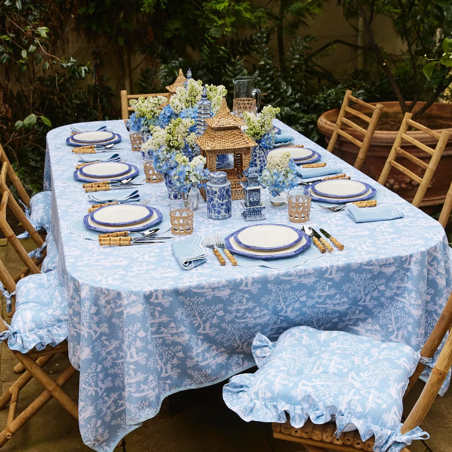 Mrs. Alice Round Chinoiserie Ginger Jars (Pair)< Spring Decorations | For The Homemaker