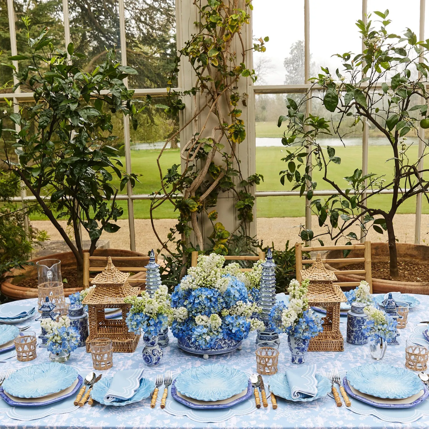 Mrs. Alice Round Chinoiserie Ginger Jars (Pair)< Spring Decorations | For The Homemaker