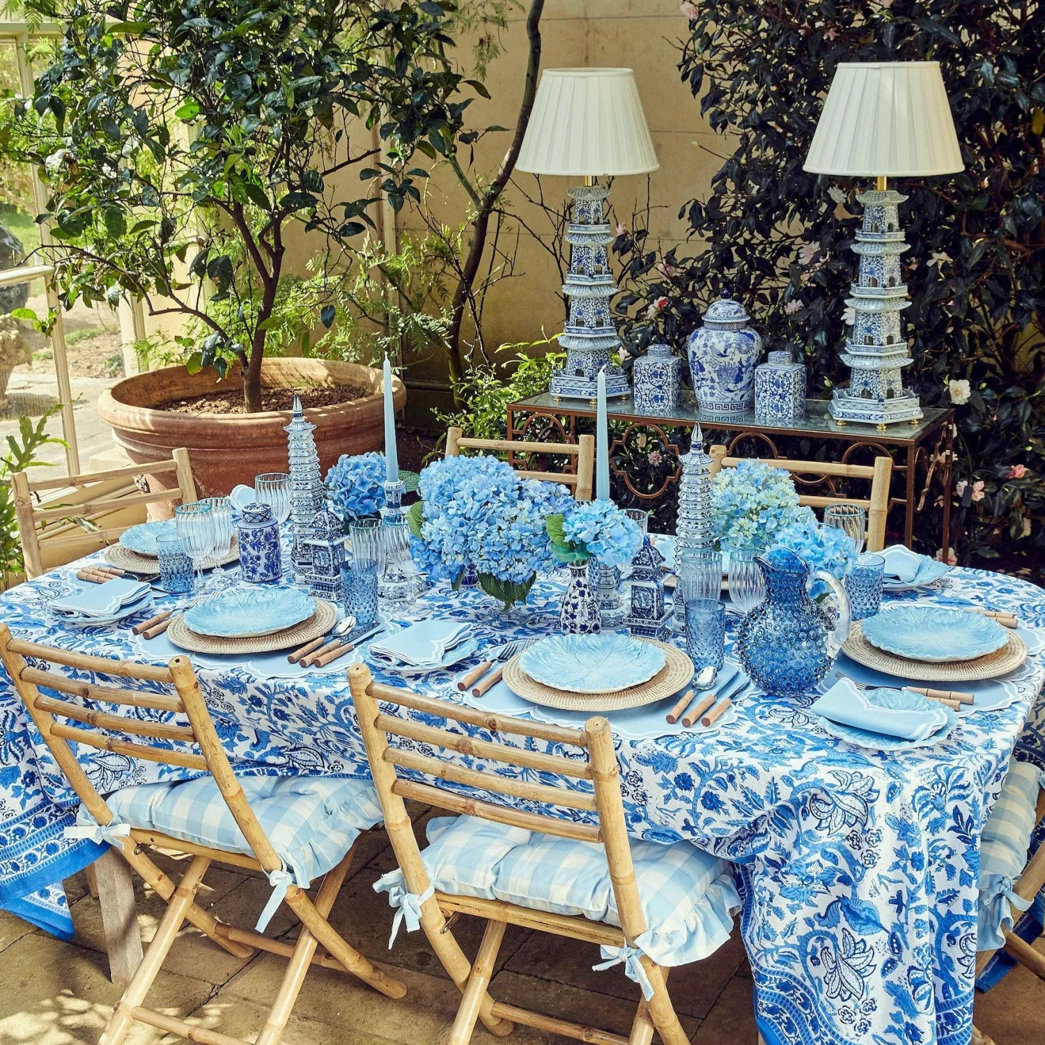 Mrs. Alice Round Chinoiserie Ginger Jars (Pair)< Spring Decorations | For The Homemaker