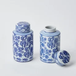 Mrs. Alice Round Chinoiserie Ginger Jars (Pair)< Spring Decorations | For The Homemaker