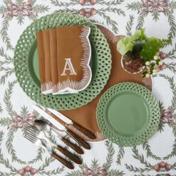 Mrs. Alice Sage Basketweave Starter Plate< Starter Plates