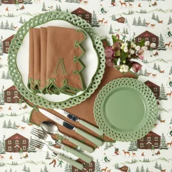 Mrs. Alice Sage Basketweave Starter Plate< Starter Plates