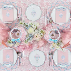 Mrs. Alice Sarah Pink & Blue Placemats (Set of 4)< Placemats