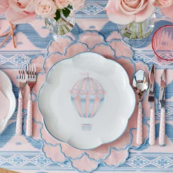 Mrs. Alice Sarah Pink & Blue Placemats (Set of 4)< Placemats