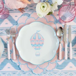 Mrs. Alice Sarah Pink & Blue Placemats (Set of 4)< Placemats