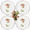 Mrs. Alice Scalloped Mushroom Dinner Plates (Set of 4)< Dinner Plates | Crockery Sets